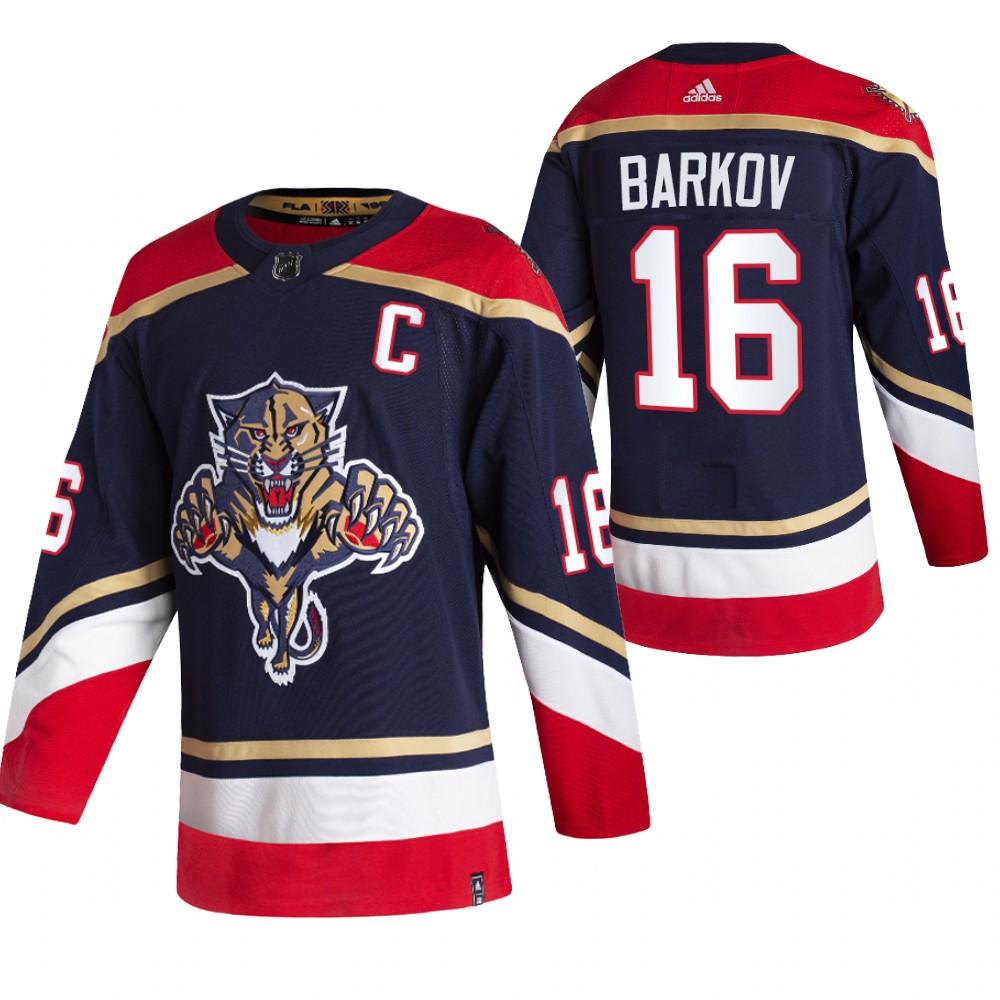 2021 Adidias Florida Panthers #16 Aleksander Barkov Black Men Reverse Retro Alternate NHL Jersey